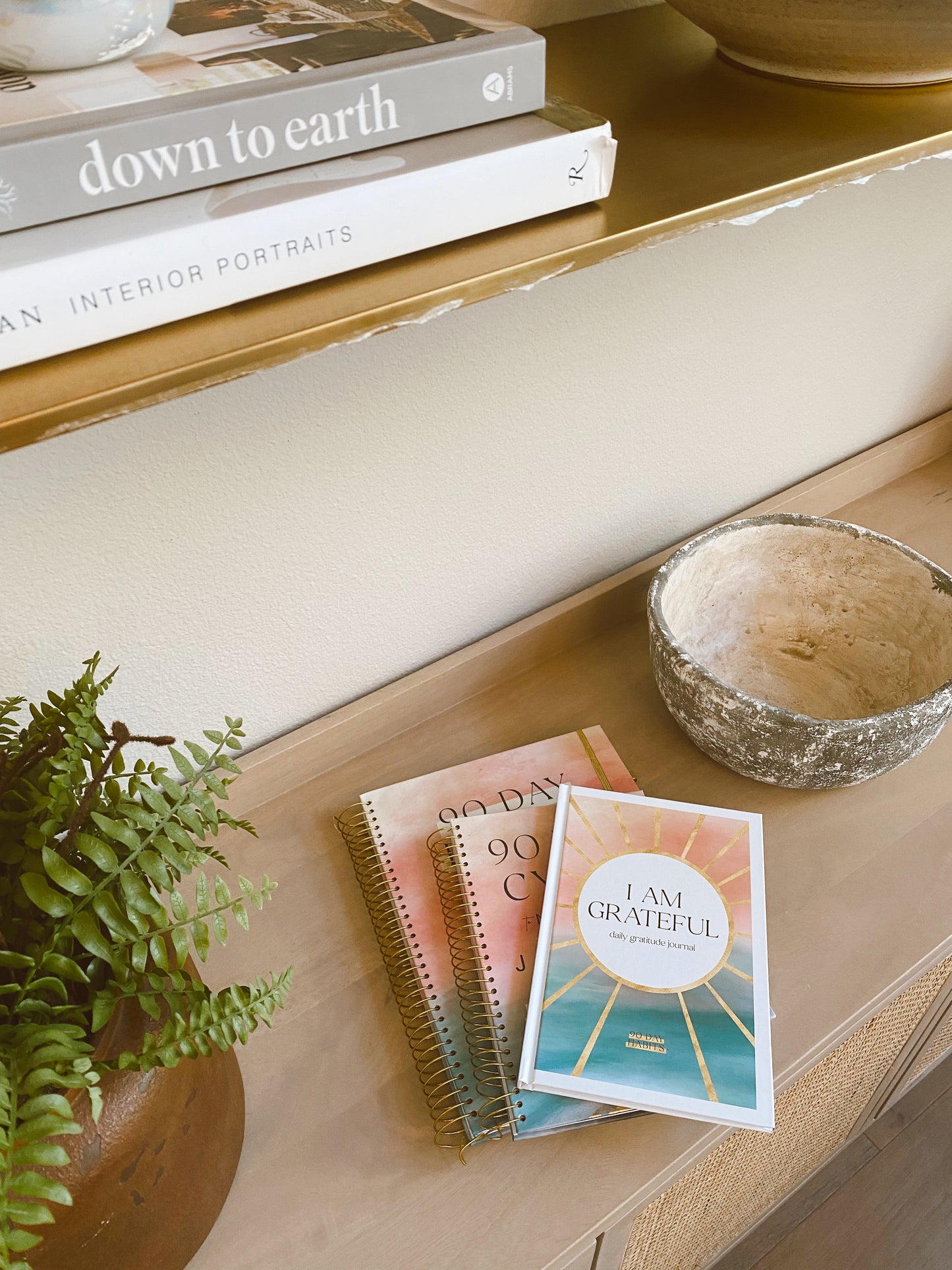 Trio Bundle - 12 Month Planner, 90 Day Journal, & Gratitude Journal